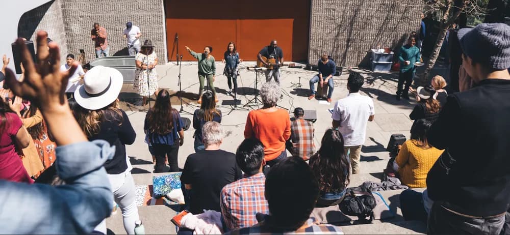 A worship gathering